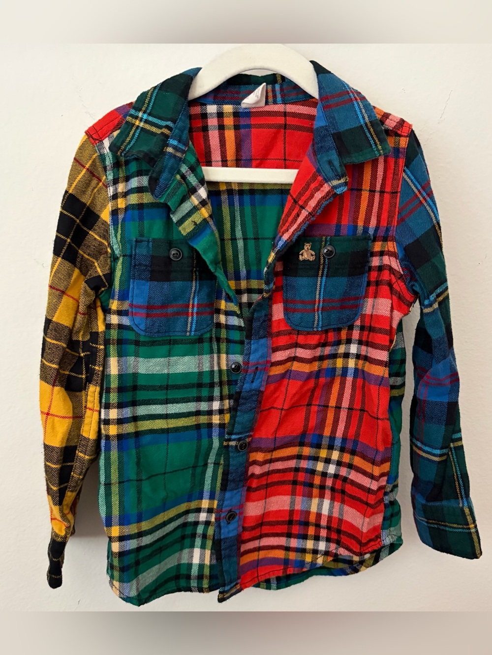 GAP Multicolor Plaid Button-Down Shirt